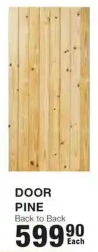Build It DOOR PINE offer