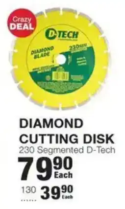 Build It Diamond Cutting Disk 230 Segmented D-Tech offer