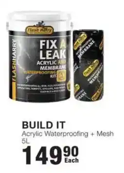 Build It Flash Harry FIX A LEAK Acrylic and Membrane Waterproofing Kit offer
