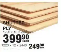 Build It SHUTTER PLY offer