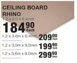 Build It Ceiling Board Rhino offer