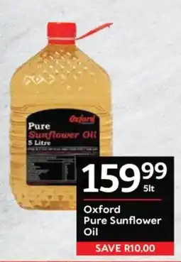 Oxford Freshmarket Oxford Pure Sunflower Oil offer