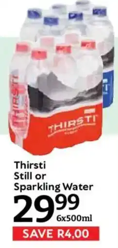 Oxford Freshmarket Thirsti Still or Sparkling Water offer