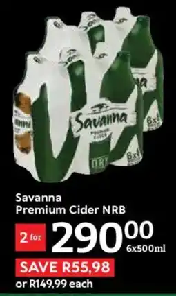 Oxford Freshmarket Savanna Premium Cider NRB offer