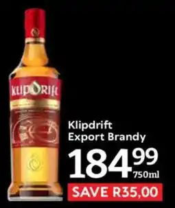 Oxford Freshmarket Klipdrift Export Brandy offer