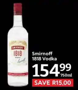 Oxford Freshmarket Smirnoff 1818 Vodka offer