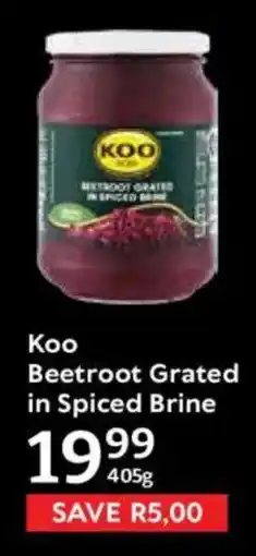 Oxford Freshmarket Koo Beetroot Grated in Spiced Brine offer