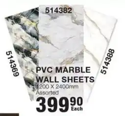 Build It PVC MARBLE WALL SHEETS Assorted offer