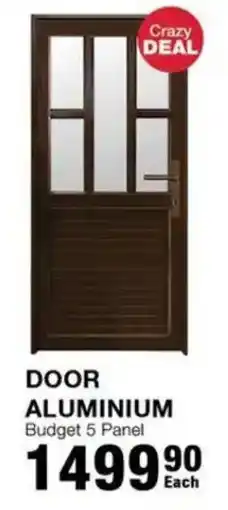 Build It DOOR ALUMINIUM Budget 5 Panel offer
