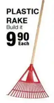 Build It PLASTIC RAKE offer