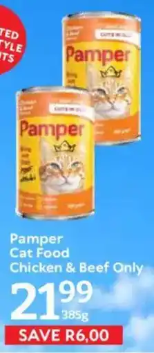 Oxford Freshmarket Pamper Cat Food Chicken & Beef Only offer