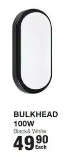 Build It BULKHEAD 100W Black& White offer