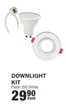 Build It Downlight Kit Flash 3W White offer