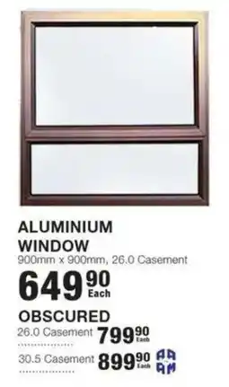 Build It ALUMINIUM WINDOW offer