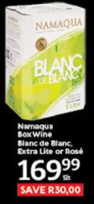 Namaqua Box Wine Blanc de Blanc