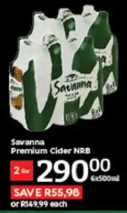 Oxford Freshmarket Savanna Premium Cider NRB offer