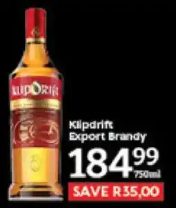 Oxford Freshmarket Klipdrift Export Brandy offer