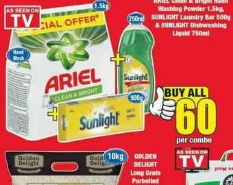 Boxer Ariel washing powder offer