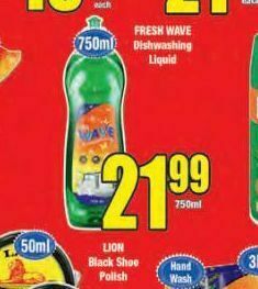 Boxer Fresh wave dishwashing liquid offer