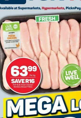 Pick n Pay Pnp chicken fillets offer