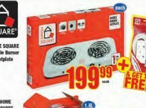 Boxer Home square hotplate offer
