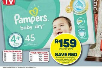 Pick n Pay Pampers nappies offer