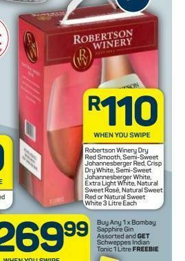 Pick n Pay robertson winery rosé wine offer