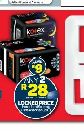 Pick n Pay Kotex sanitary pads offer