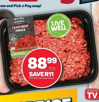Pick n Pay Hypermarket Pnp minced beef offer