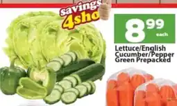 Check Save Lettuce/English Cucumber/Pepper Green Prepacked offer
