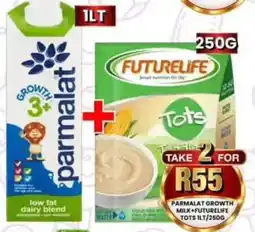 Take 'n Pay Parmalat Growth Milk + Futurelife Tots offer