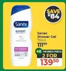Dis-Chem Sanex Shower Gel offer