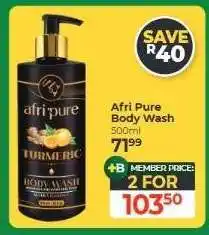 Dis-Chem Afri Pure Body Wash offer