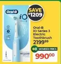 Dis-Chem Oral-B iO Series 3 Electric Toothbrush offer