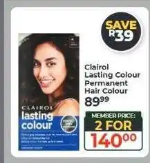 Dis-Chem Clairol Lasting Colour Permanent Hair Colour offer