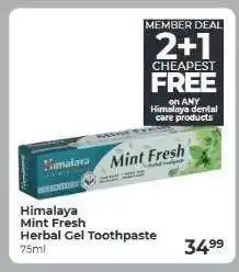 Dis-Chem Himalaya Mint Fresh Herbal Gel Toothpaste offer