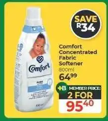 Dis-Chem Comfort Concentrated Fabric Softener offer