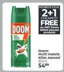 Dis-Chem Doom Multi Insects Killer Aerosol offer