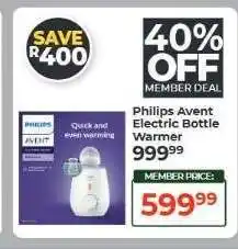 Dis-Chem Philips Avent Electric Bottle Warmer offer