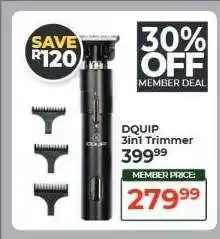 Dis-Chem DQUIP 3in1 Trimmer offer