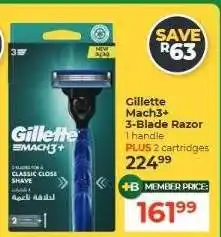 Dis-Chem Gillette Mach3+ 3-Blade Razor offer