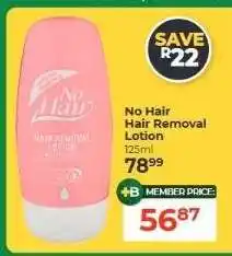 Dis-Chem No Hair Hair Removal Lotion offer