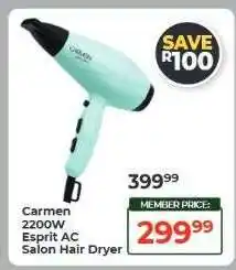 Dis-Chem Carmen 2200W Esprit AC Salon Hair Dryer offer