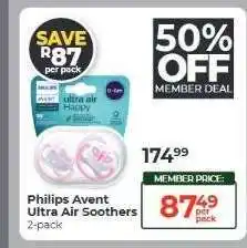 Dis-Chem Philips Avent Ultra Air Soothers offer