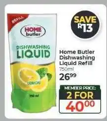 Dis-Chem Home Butler Dishwashing Liquid Refill offer