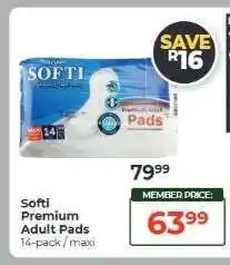 Dis-Chem Softi Premium Adult Pads offer