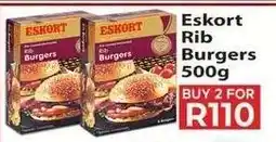 Supa Store Eskort Rib Burgers 500g offer