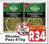Supa Store Rhodes Peas 410g offer