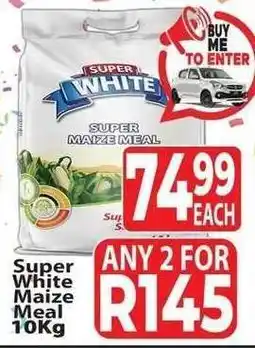Supa Store Super White Maize Meal 10kg offer