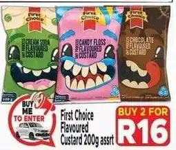 Supa Store First Choice Flavoured Custard 200g assrt offer